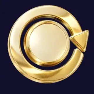 Gold circular arrow — Slots Gallery
